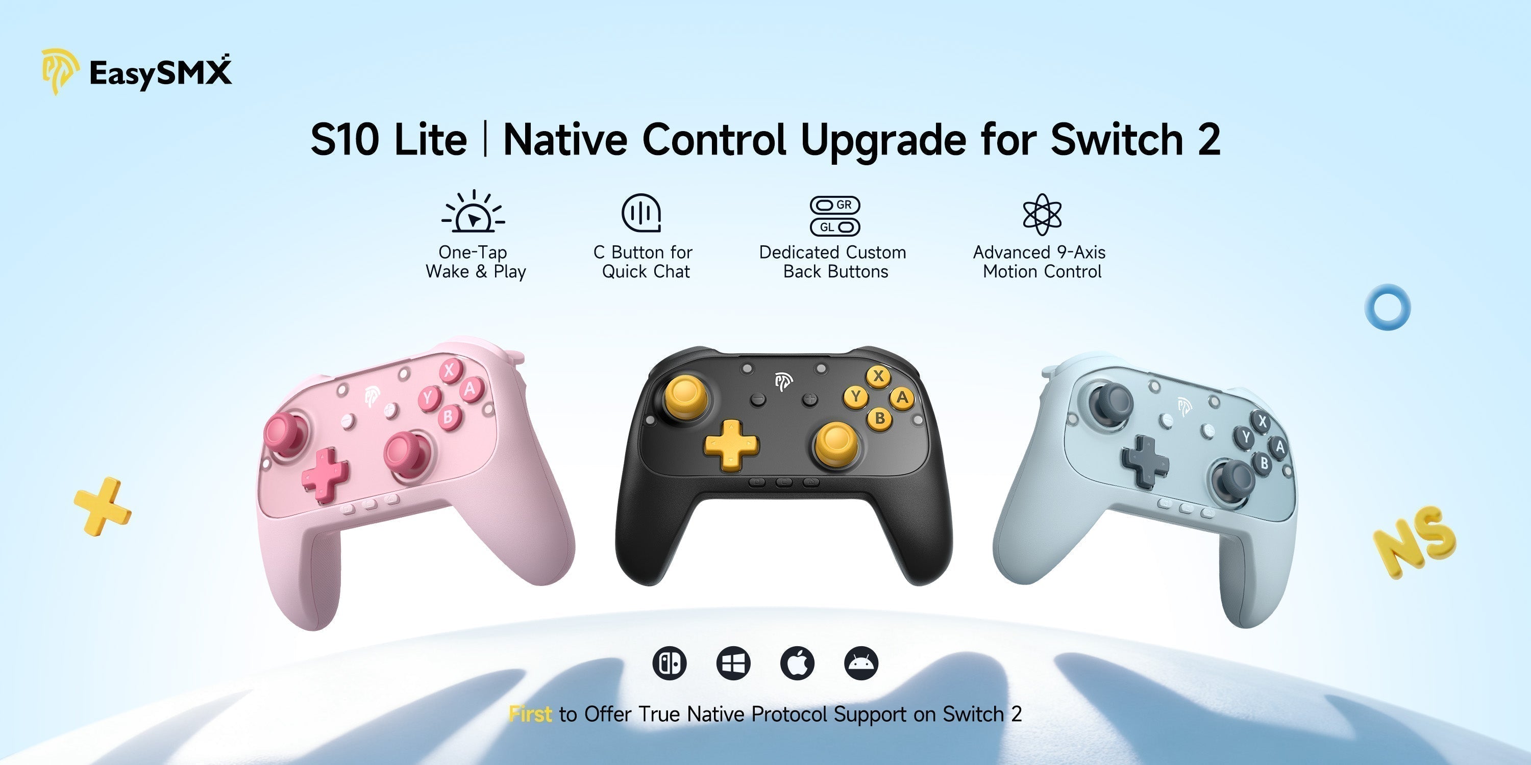 EasySMX S10 Lite: The Best Switch 2 Controller Budget Alternative with Native Support & 9-Axis Control