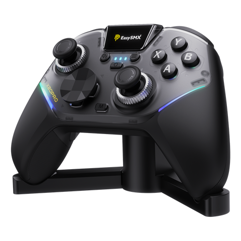 EasySMX® X20 Pro Wireless Multi-platform Gaming Controller with 3-in-1 Magnetic Charging Receiver And Next-Gen TMR Sticks And Visualized Smart Display