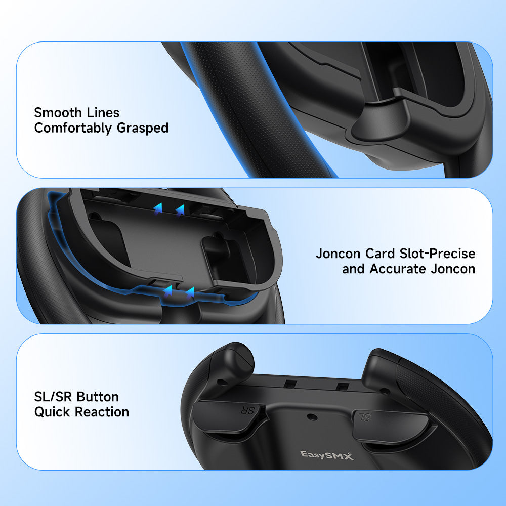 EasySMX® Racing Steering Wheel Bundle for Switch 2 & Switch 1