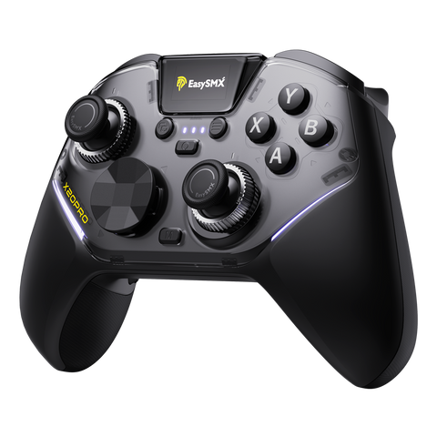 EasySMX® X20 Pro Wireless Multi-platform Gaming Controller with 3-in-1 Magnetic Charging Receiver And Next-Gen TMR Sticks And Visualized Smart Display