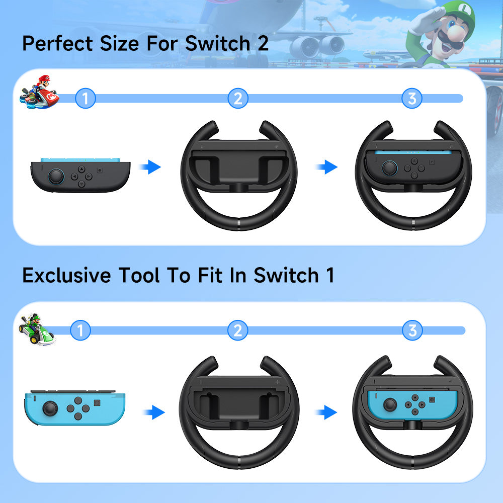 EasySMX® Racing Steering Wheel Bundle for Switch 2 & Switch 1