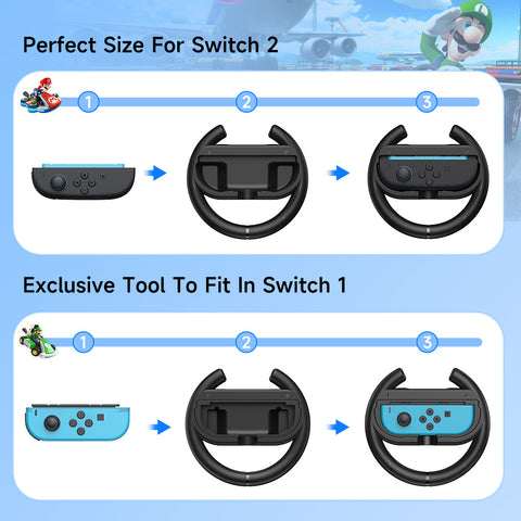 EasySMX® Racing Steering Wheel Bundle for Switch 2 & Switch 1