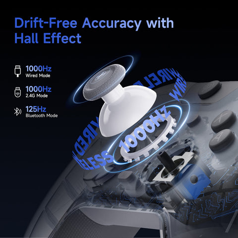 EasySMX® X05Pro Multiplatform Wireless Gaming Controller with Quiet Button