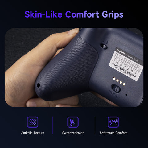 EasySMX® X05Pro Multiplatform Wireless Gaming Controller with Quiet Button - Limited Edition: Aurora Purple