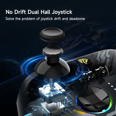 EasySMX X15 Hall Effect Joysticks No Drift Gaming Controller