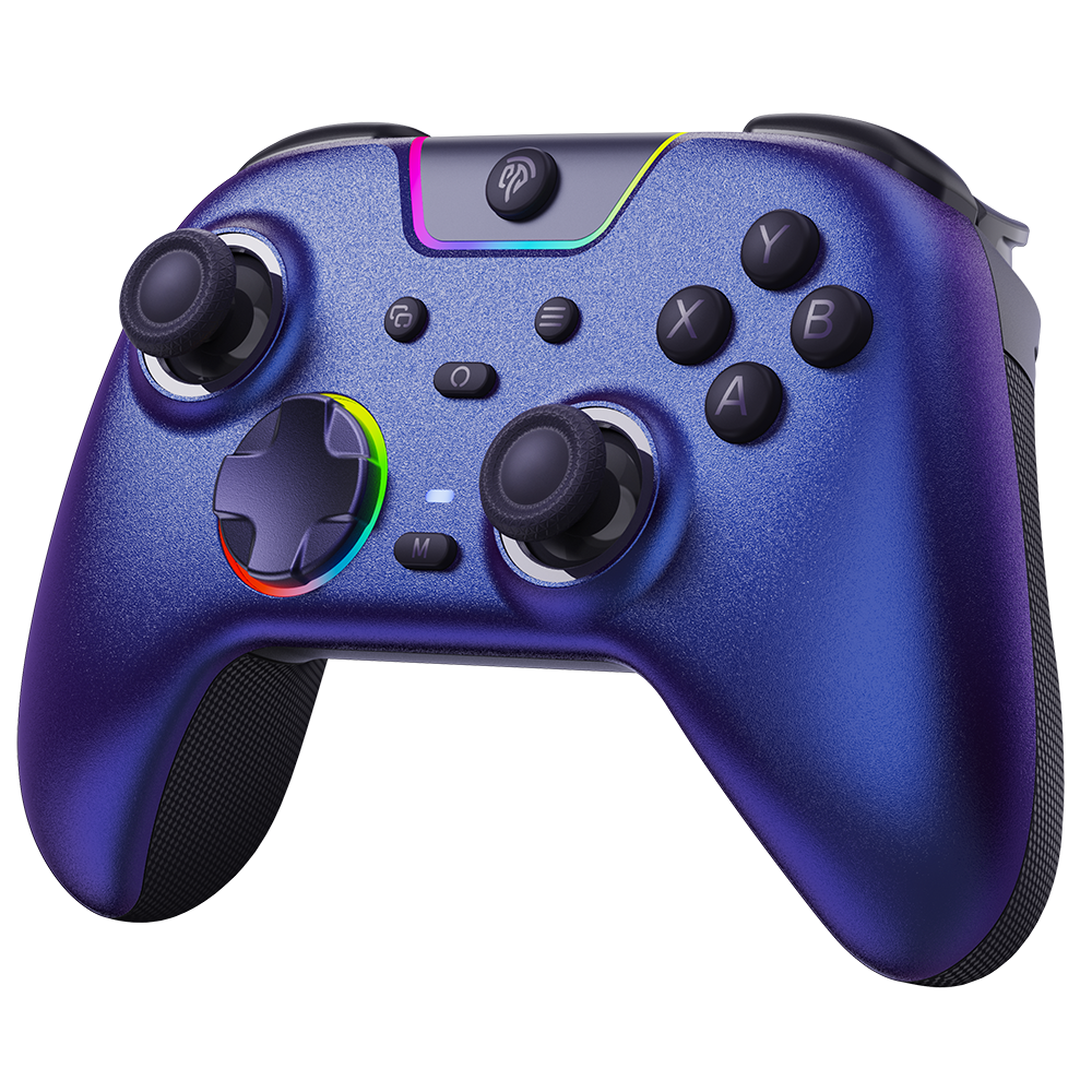 EasySMX® X05Pro Multiplatform Wireless Gaming Controller with Quiet Button - Limited Edition: Aurora Purple