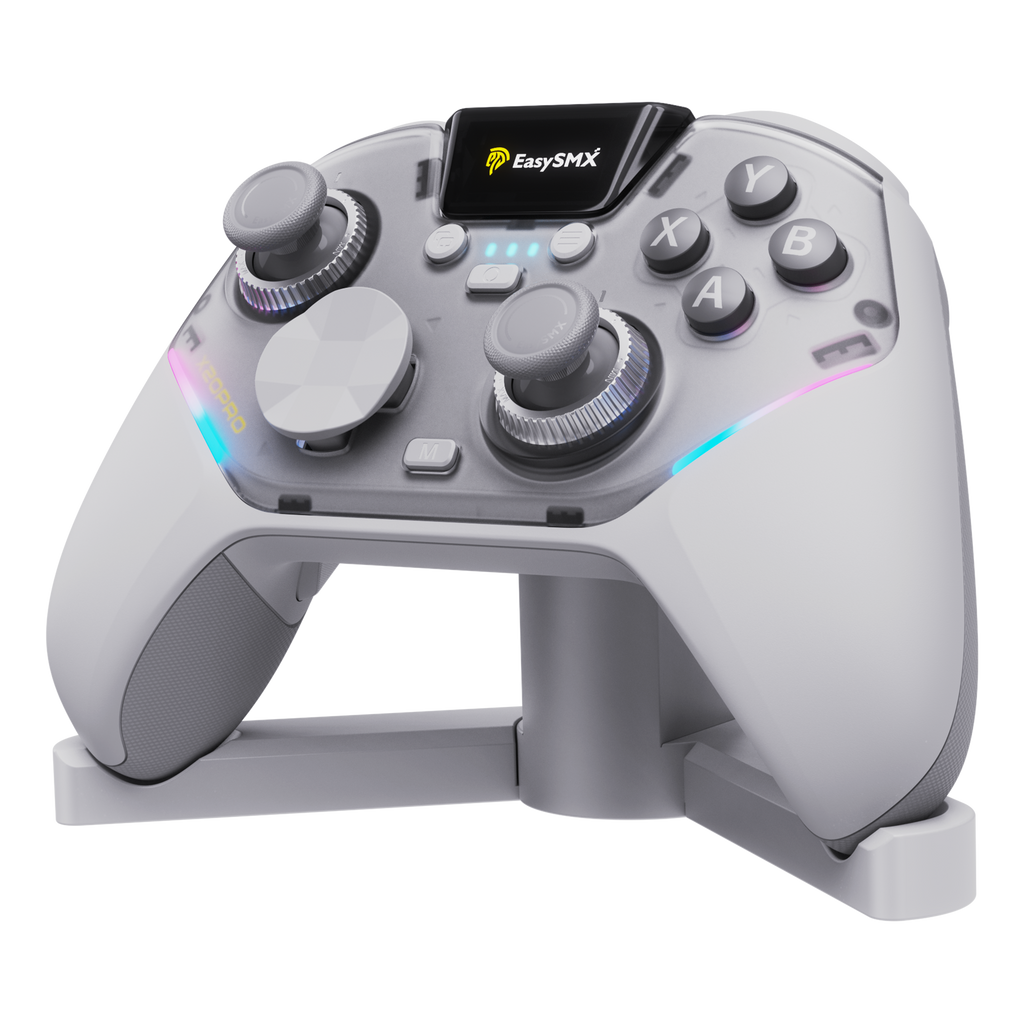 EasySMX® X20 Pro Wireless Multi-platform Gaming Controller with 3-in-1 Magnetic Charging Receiver And Next-Gen TMR Sticks And Visualized Smart Display