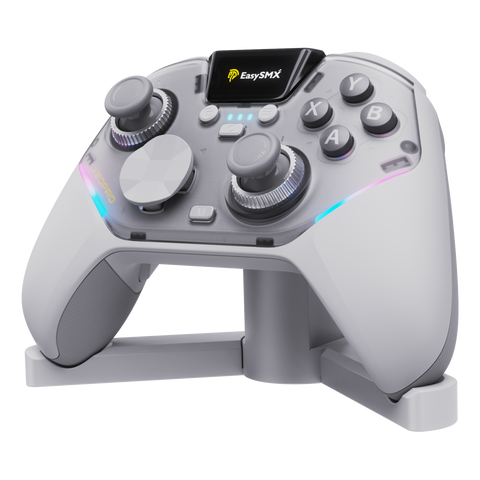 EasySMX® X20 Pro Wireless Multi-platform Gaming Controller with 3-in-1 Magnetic Charging Receiver And Next-Gen TMR Sticks And Visualized Smart Display