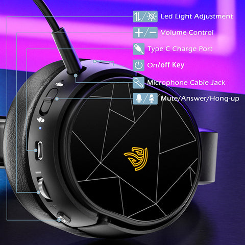 EasySMX V10W bluetooth headset gaming wireless
